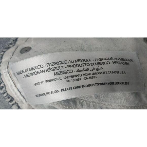 Ariat Jeans Woman Size 31XL R.E.A.L. Mid Rise Stretch Whipstitch Boot Cut Jean - Picture 12 of 13